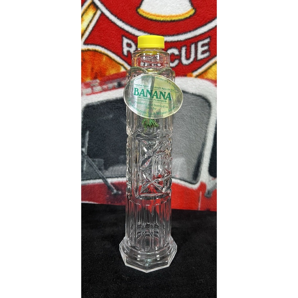 Vintage Clear Glass Bottle Geometric Glass From Filli‎ Ramazzotti Liquor